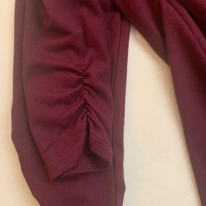 Girls burgundy color dress shirt in size 10/12